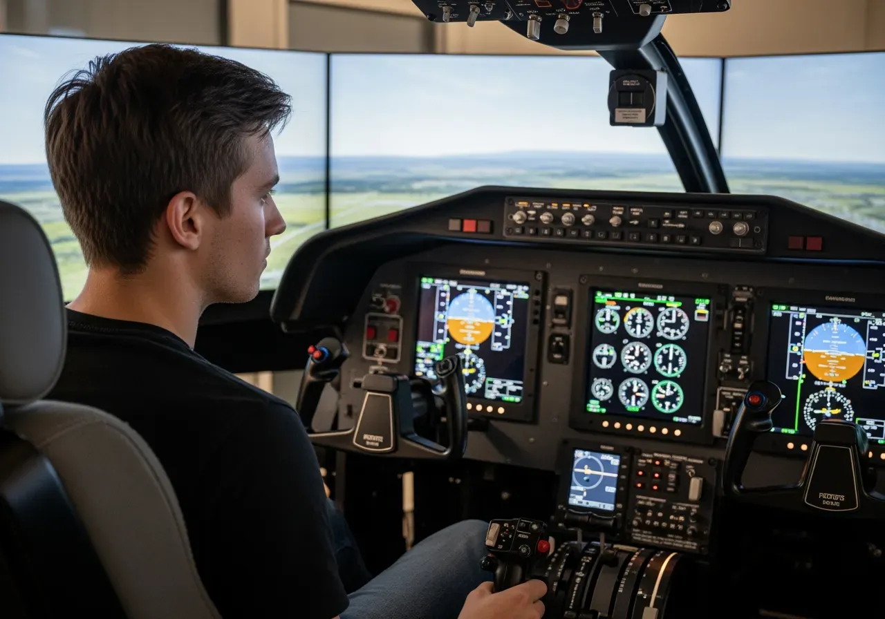 Äventyr flyg och simulatorer för nybörjare