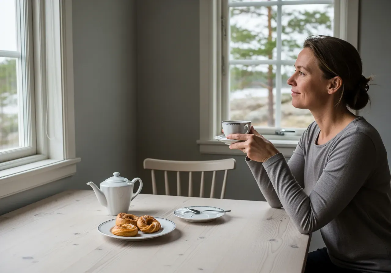 Vilsamt eftermiddagste efter upplevelse