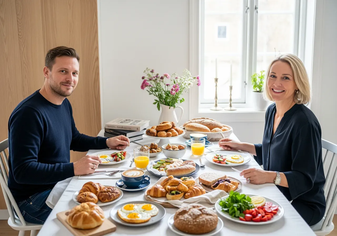 Brunch efter matlagningskurs för två