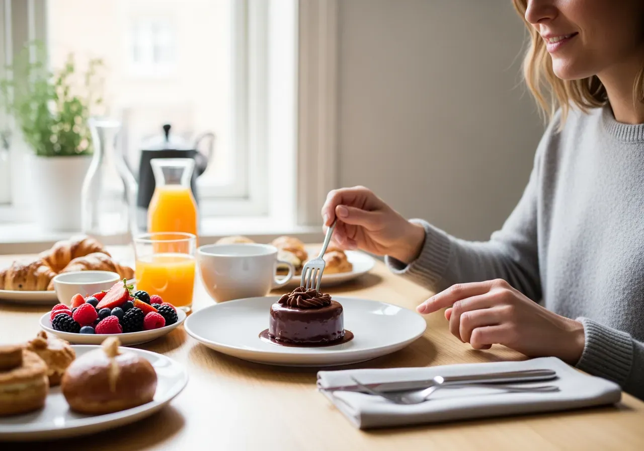 Choklad som final vid brunch