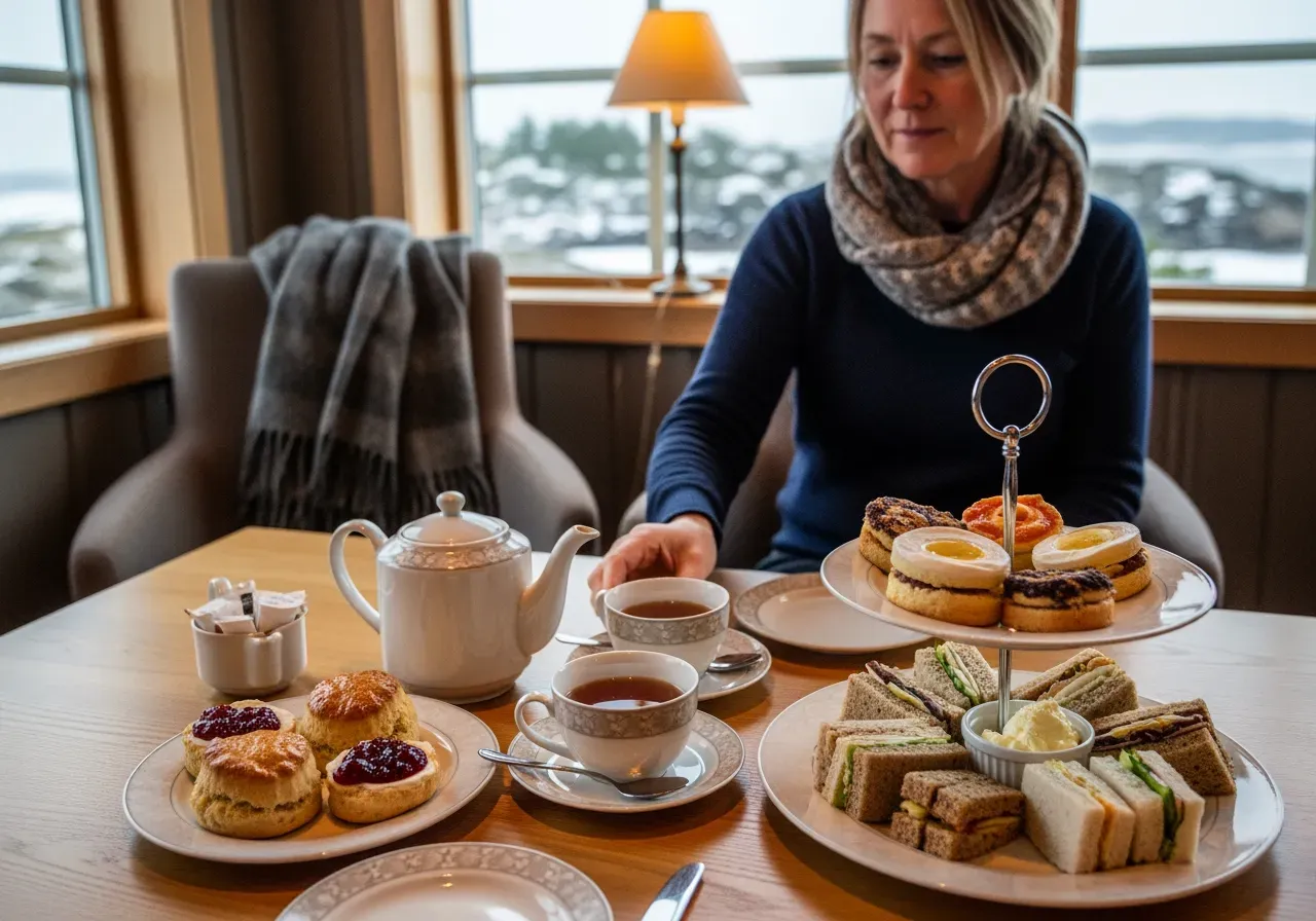 Afternoon tea efter äventyr