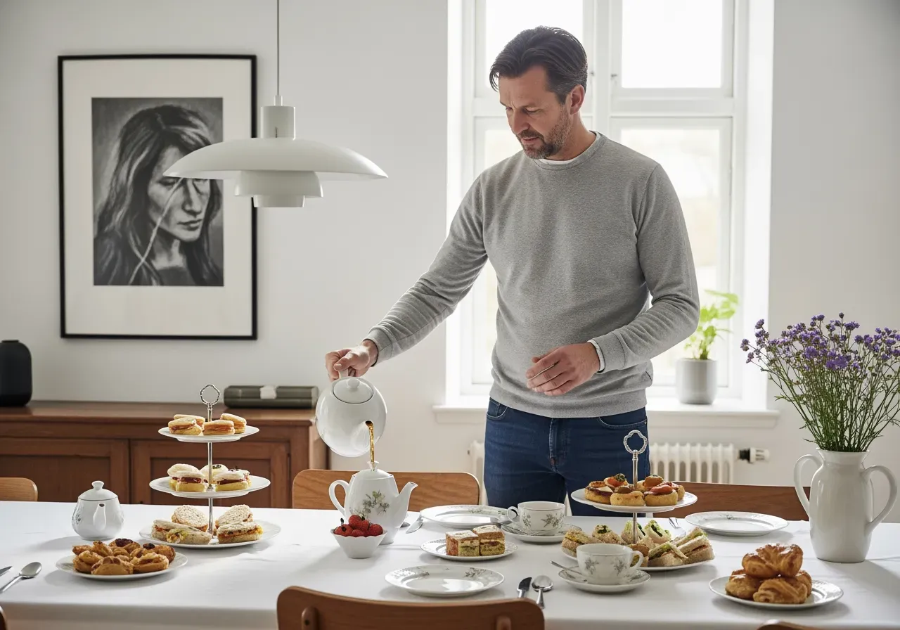 Eftermiddagste efter familjefotografering