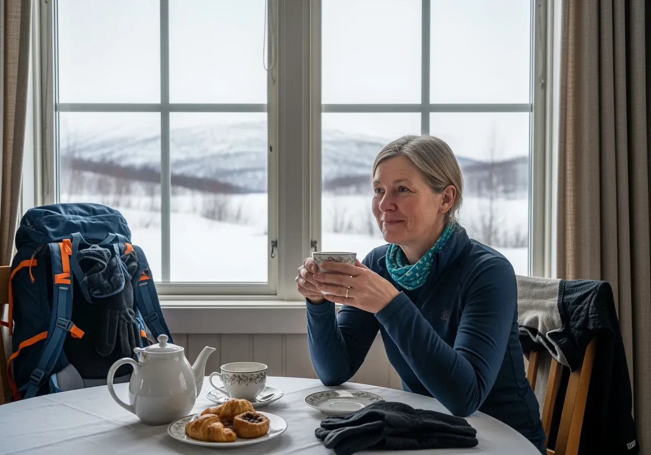 Eftermiddagste efter äventyr utomhus
