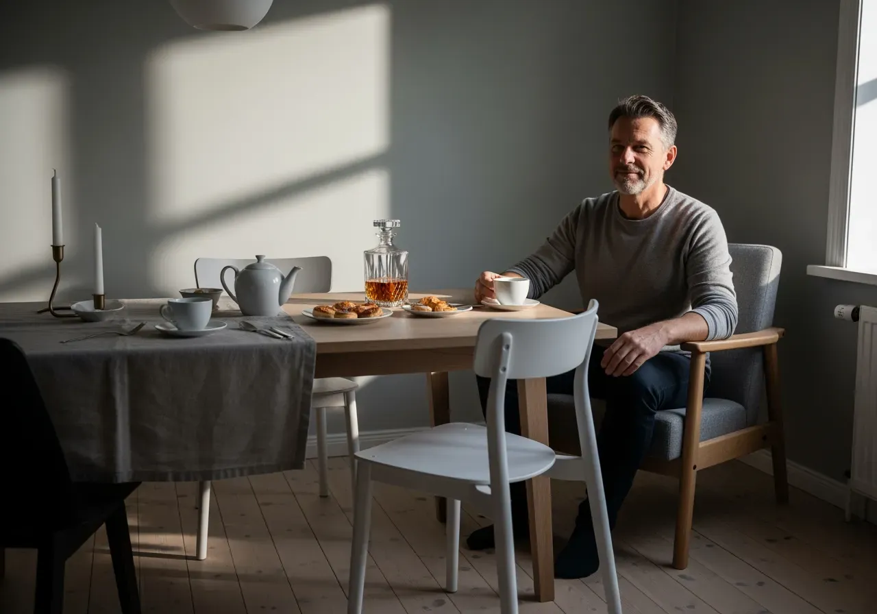 Eftermiddagste efter mörkermiddag och whisky