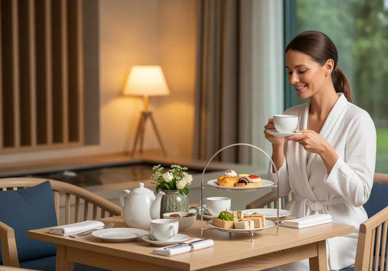 Eftermiddagste efter spa för två