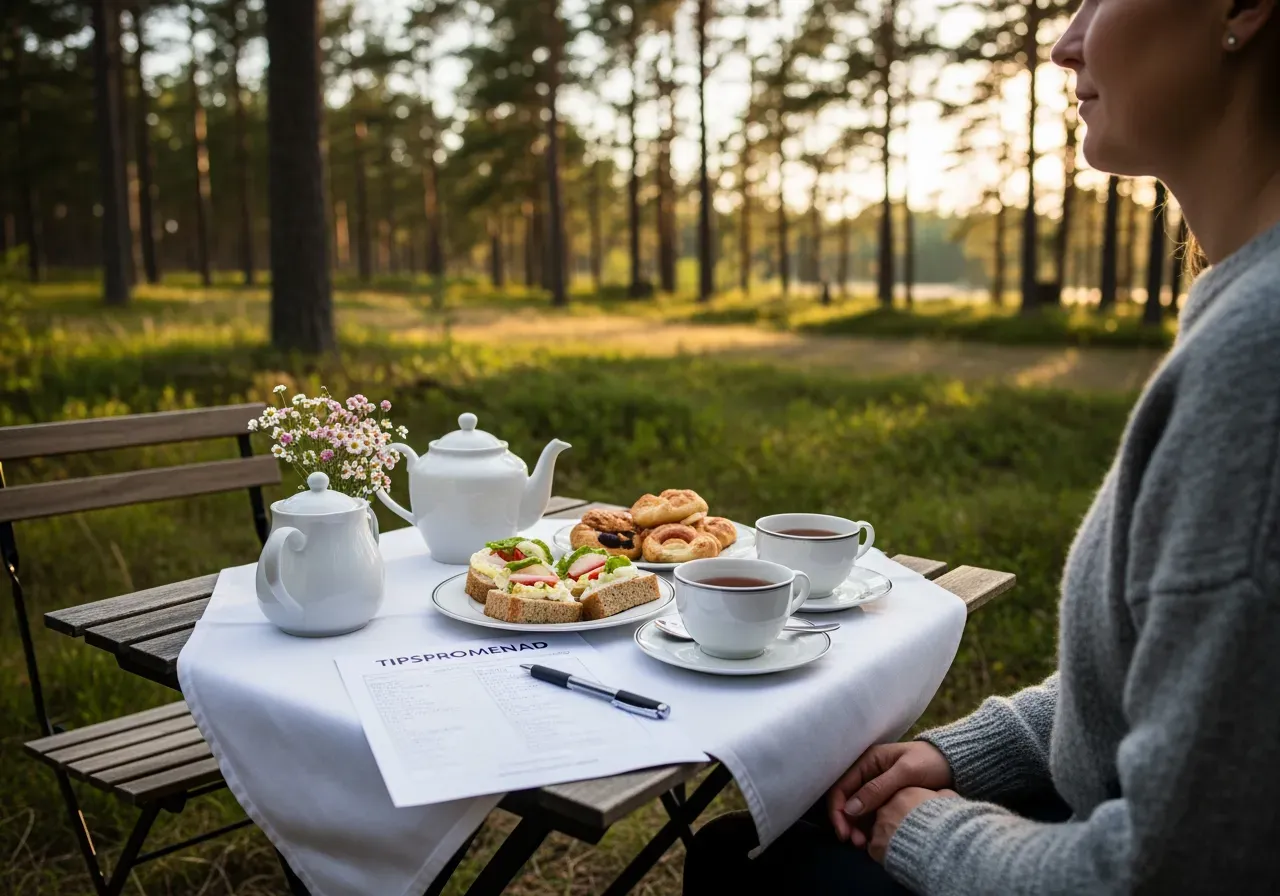Eftermiddagste efter tipspromenad för två