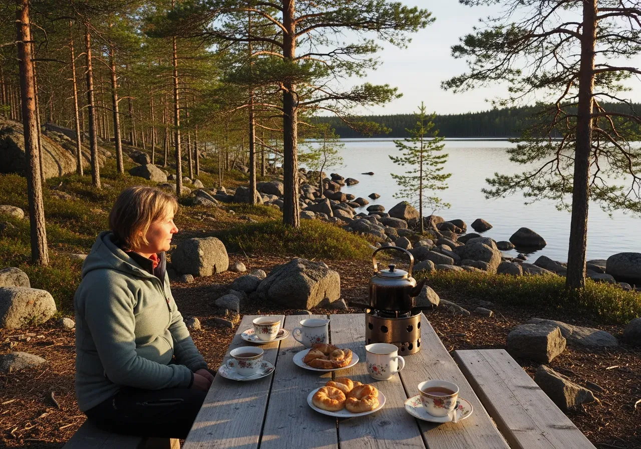 Eftermiddagste efter vildmarksäventyr