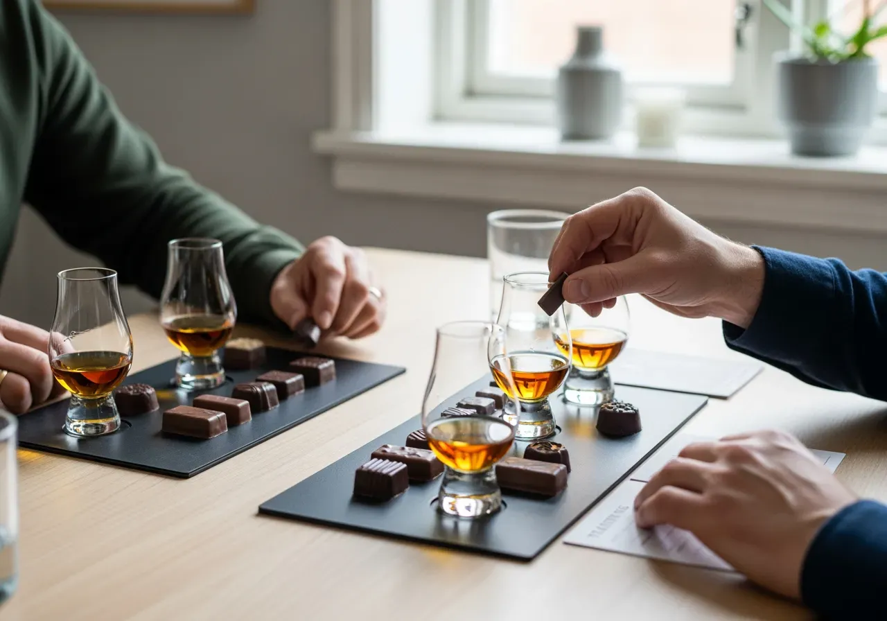 Rom och chokladprovning för två