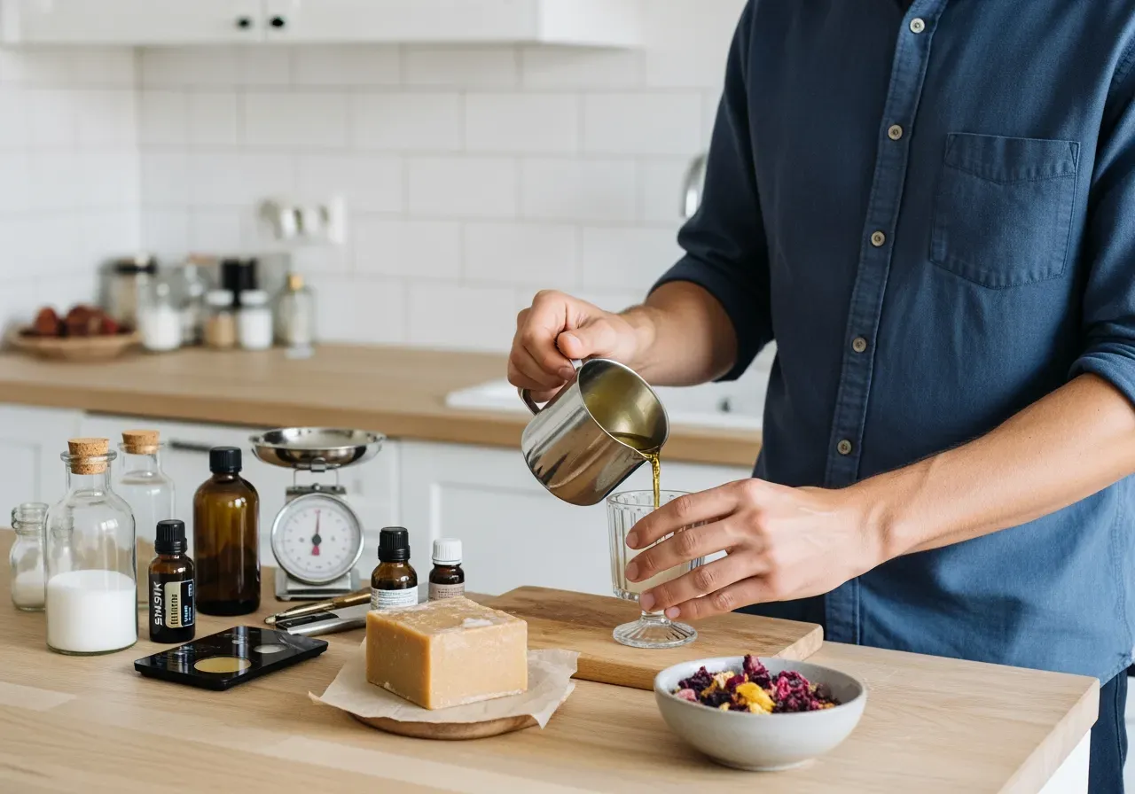 Hemmagjord tvål och doftljus steg för steg