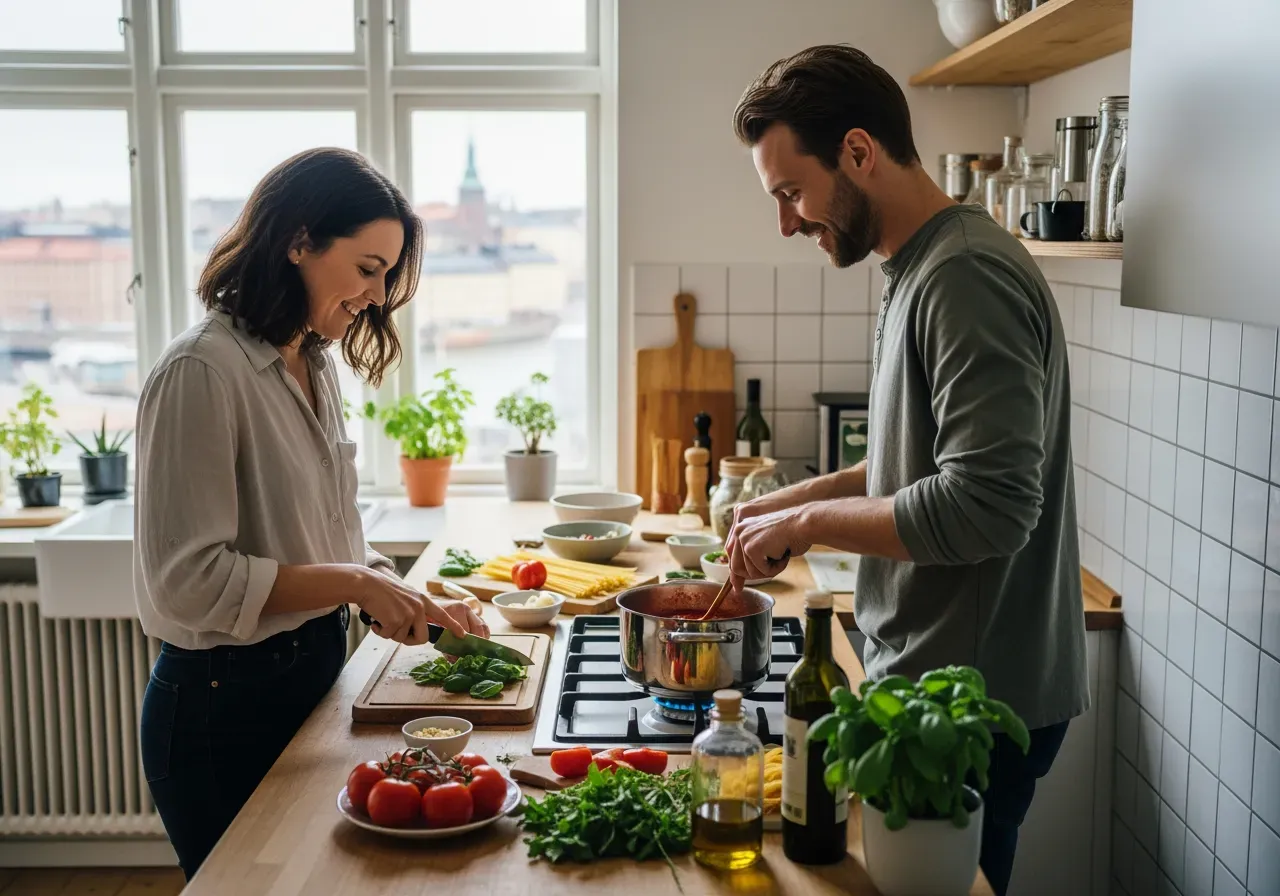 Italiensk matlagning för par Göteborg