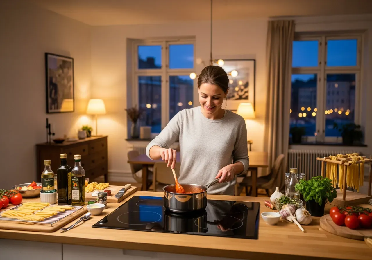 Italiensk matlagningskväll i Stockholm