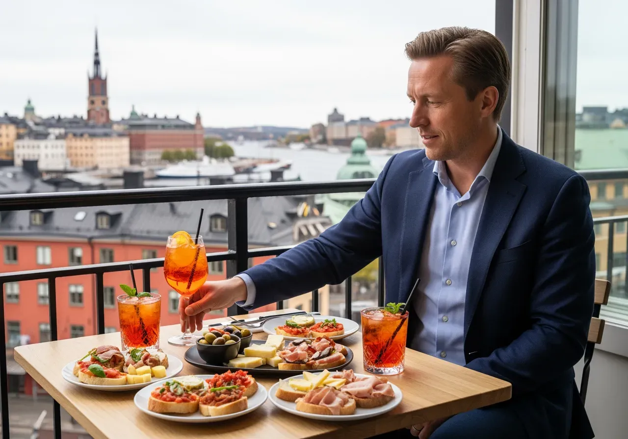 Italiensk aperitivo i Stockholm