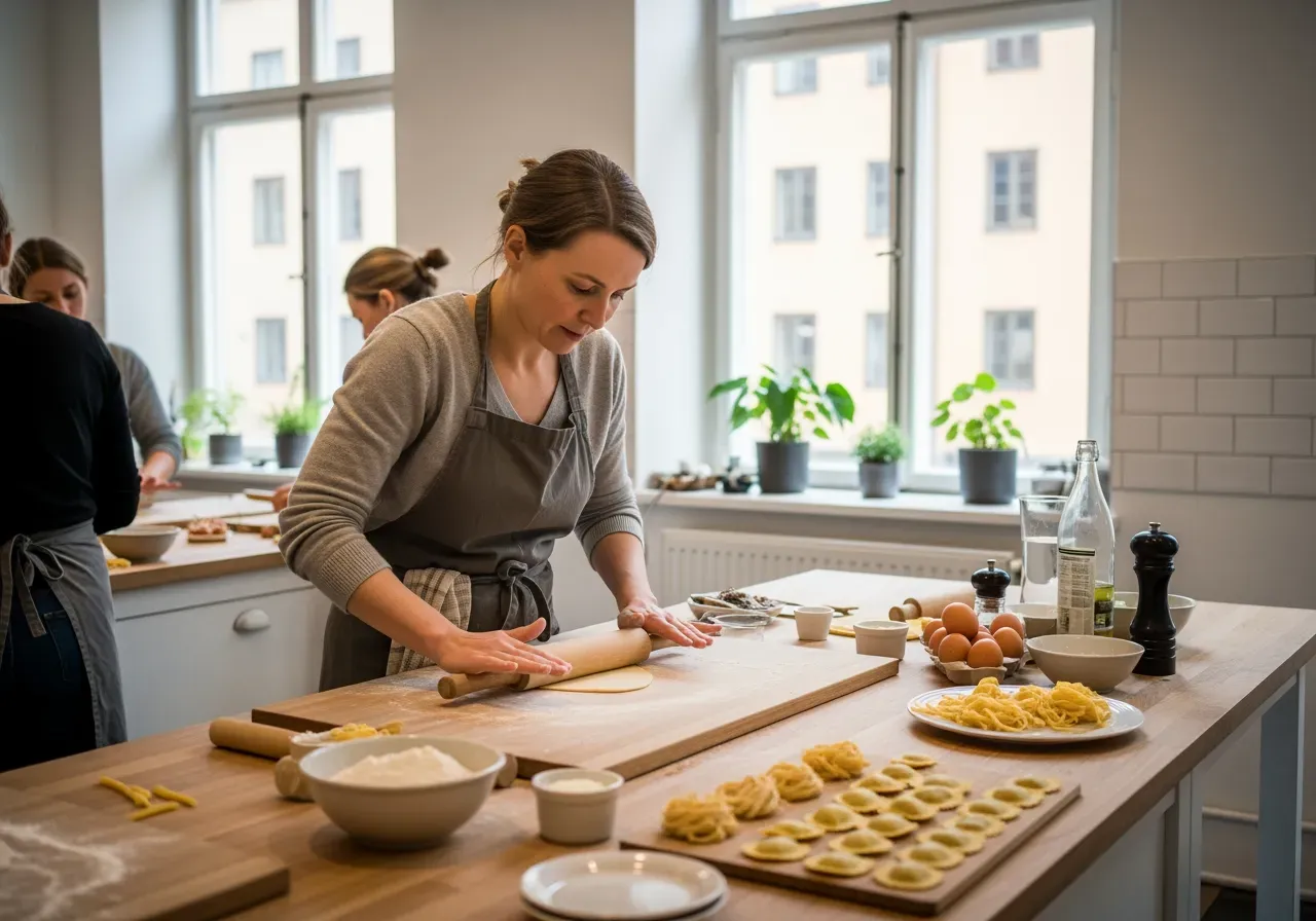 Färsk pasta i Stockholm kurs