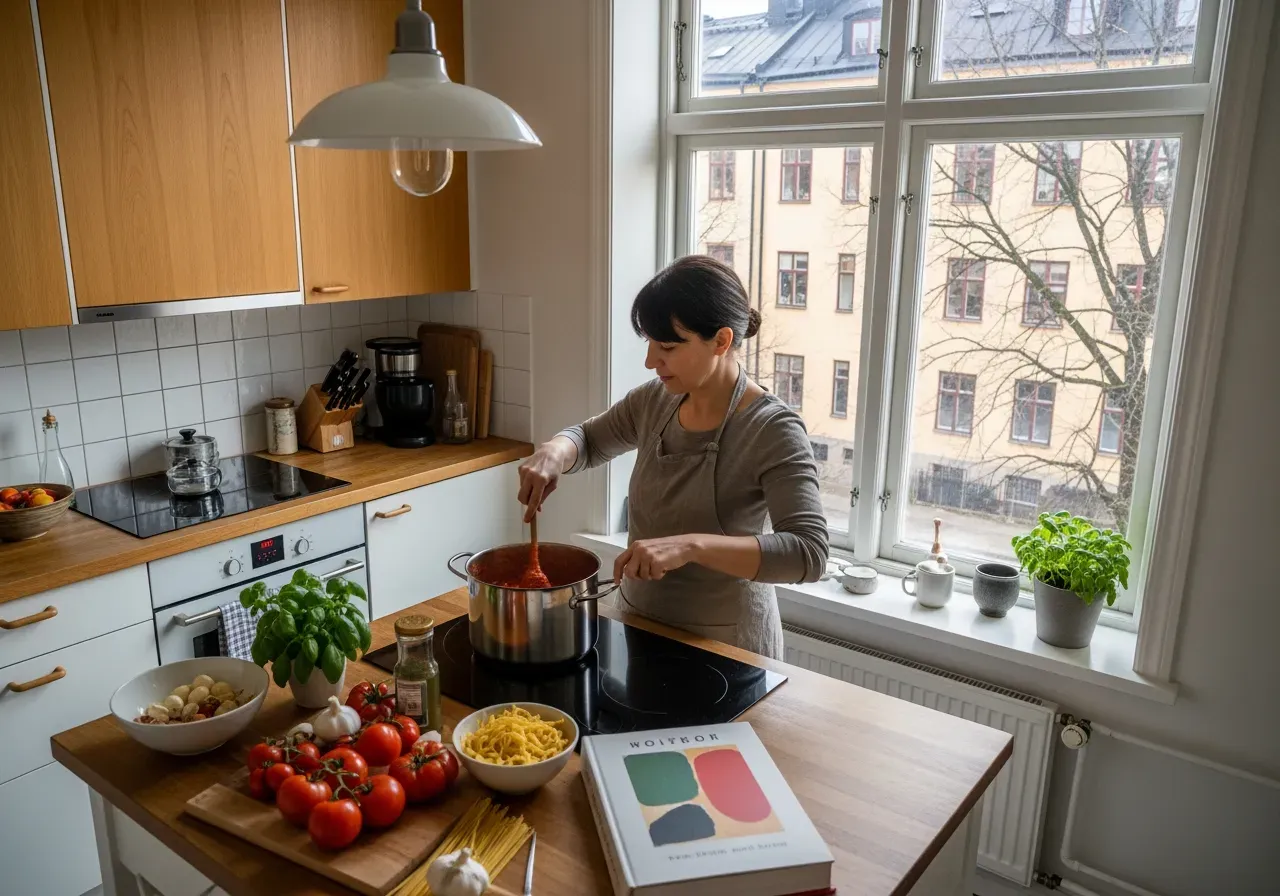 Italiensk familjematlagning i Stockholm