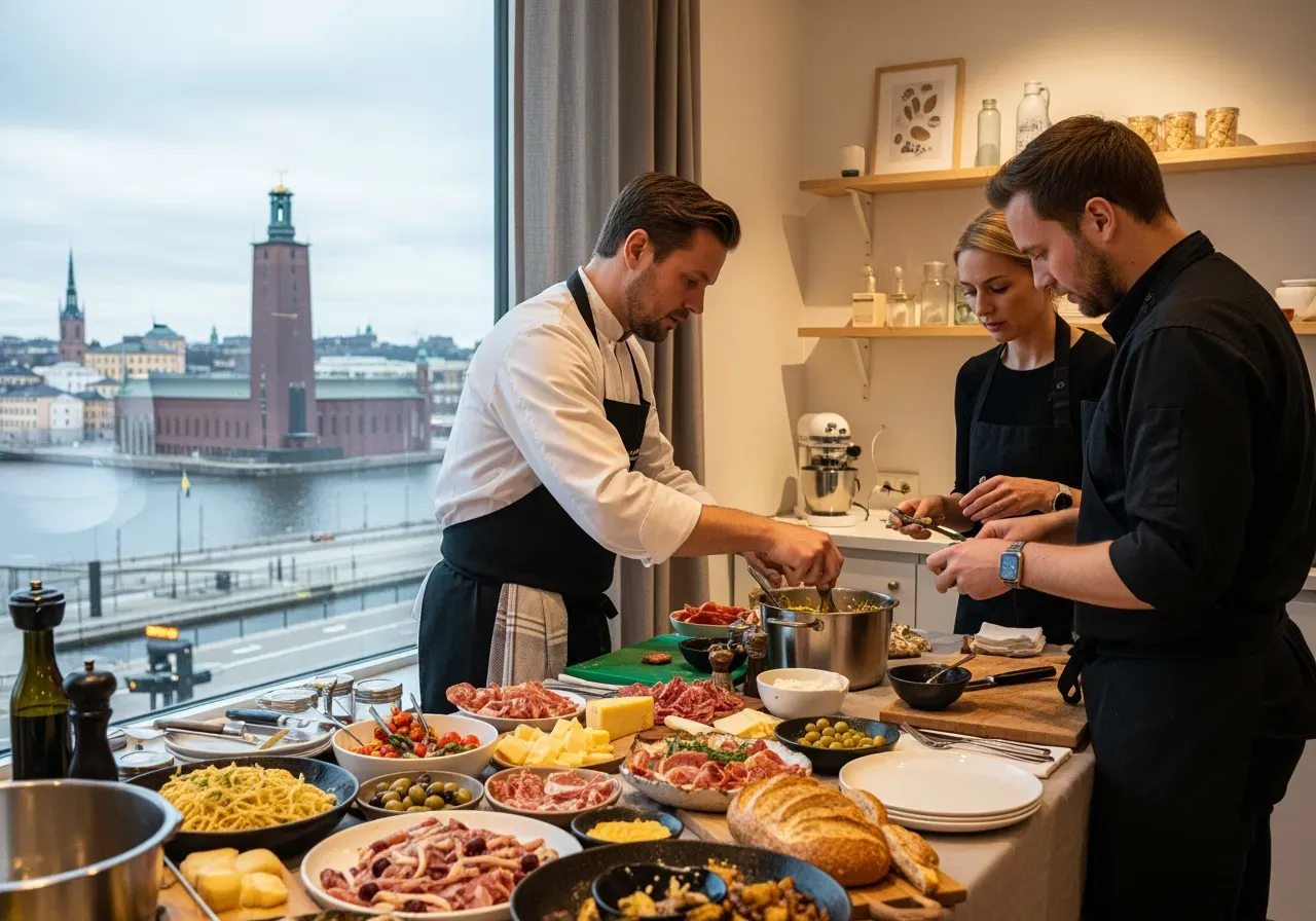 Italiensk festmat i Stockholm kurs