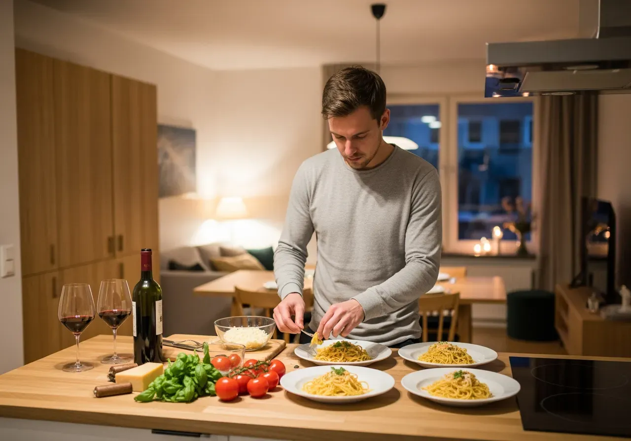 Italiensk dejtmiddag i Stockholm