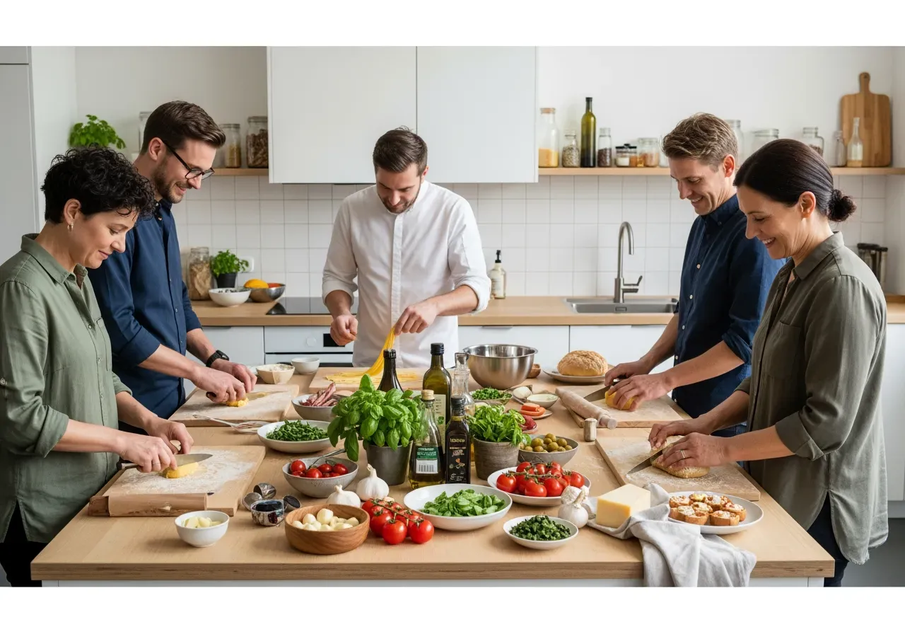 Matlagningskurs italiensk festmat i Stockholm