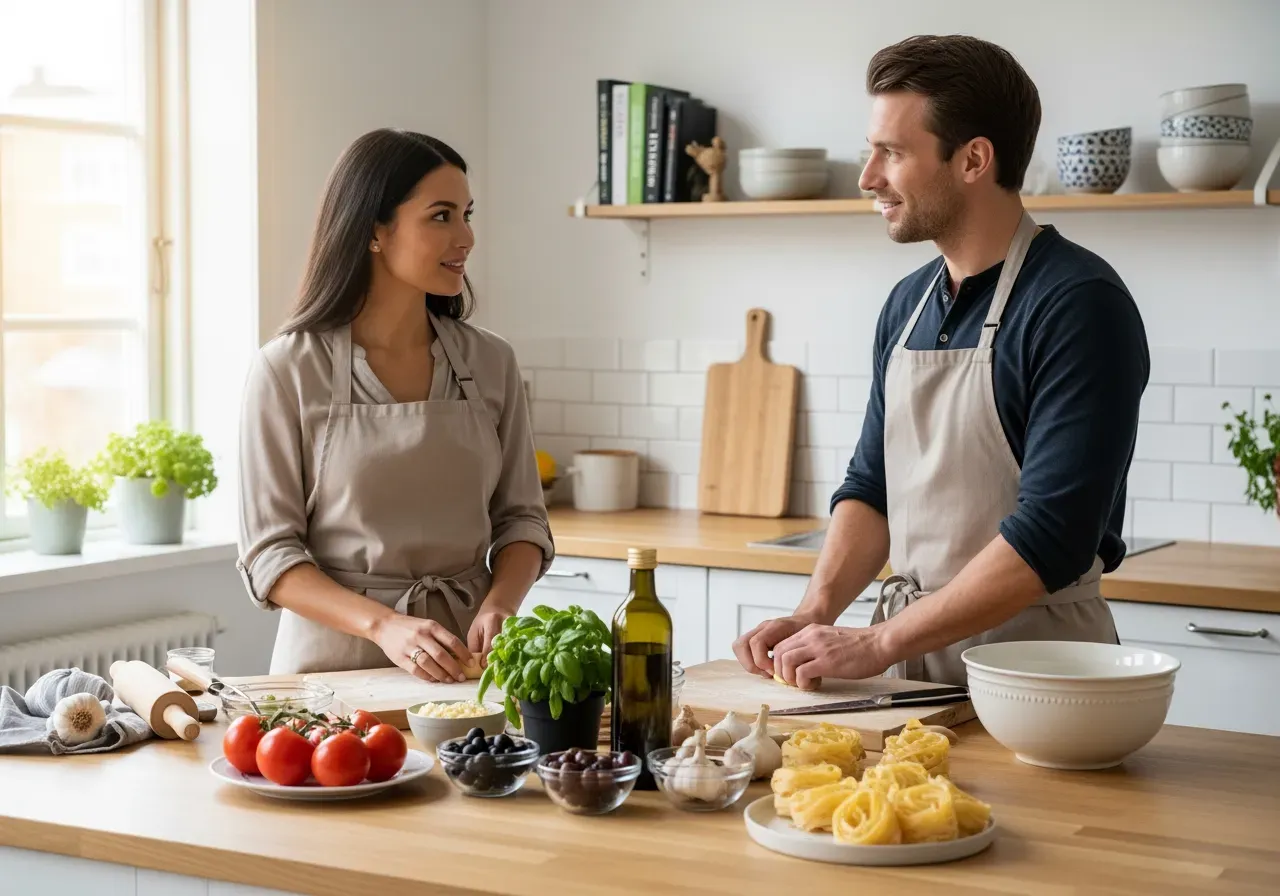 Italiensk matlagningskurs för par