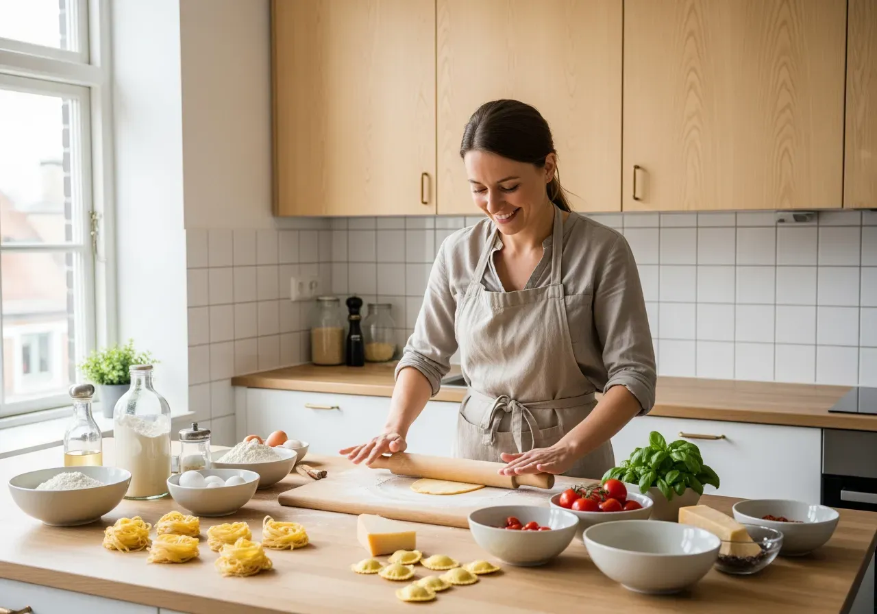 Italiensk matlagningskurs för födelsedag