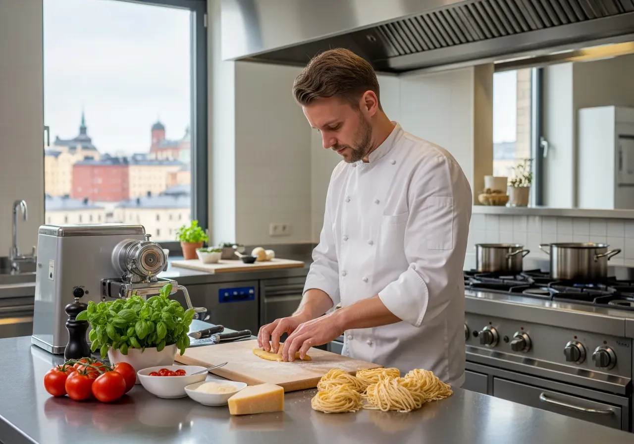 Italiensk kockteknik i Stockholm