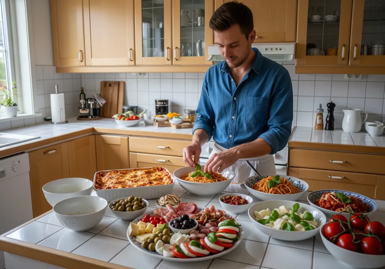 Italiensk matlagning för firanden