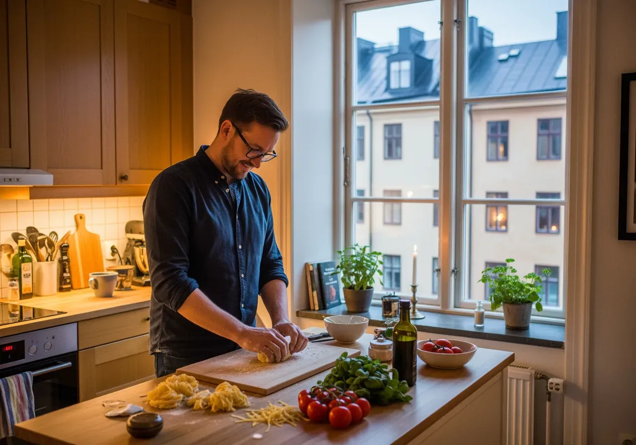 Italiensk matlagningskväll i Stockholm