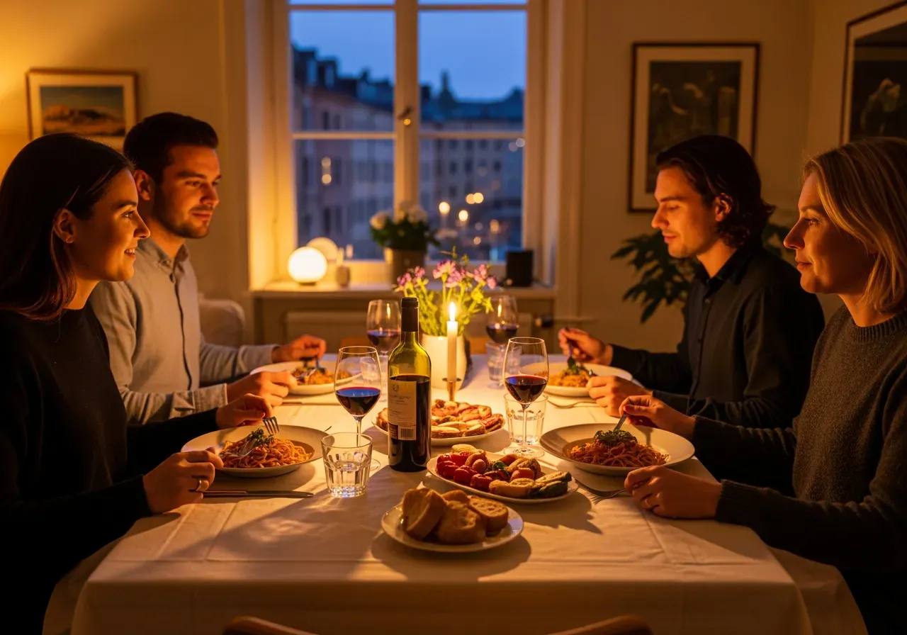 Italiensk parmiddag i Stockholm