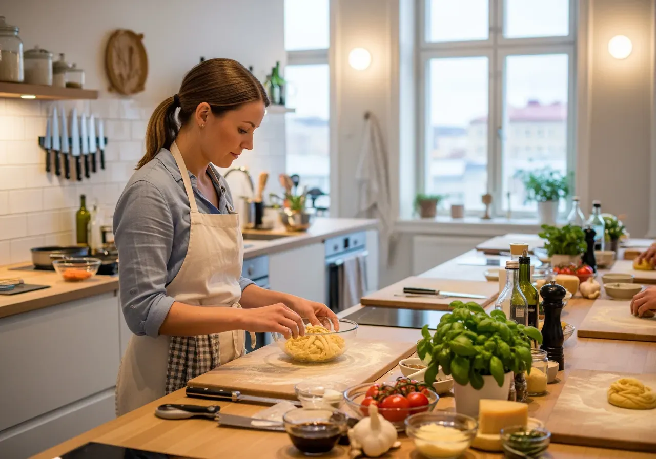Italiensk trerätterskurs i Göteborg