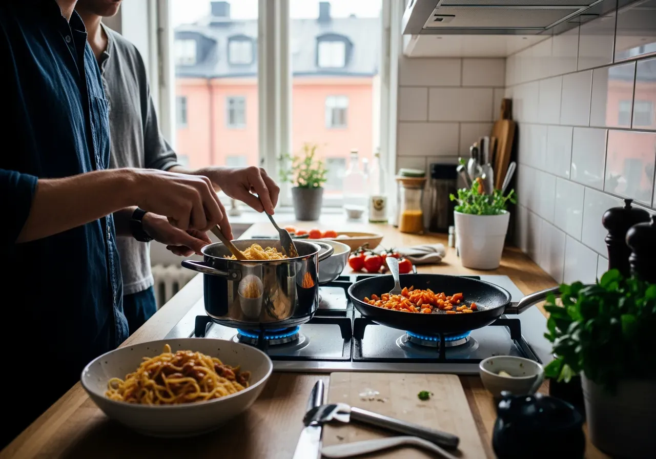 Laga pasta för par i Stockholm