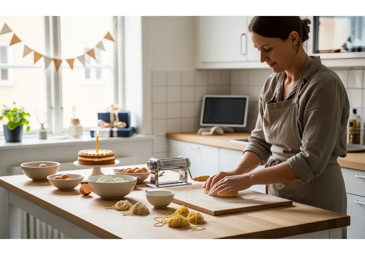 Pastakurs för födelsedag i Stockholm