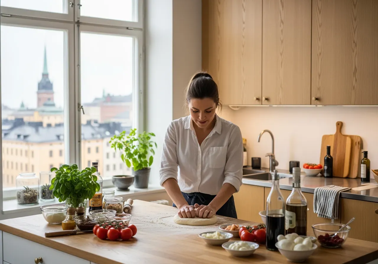 Pizzakurs för nybörjare i Stockholm