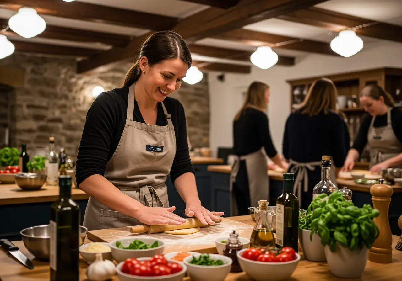Romantisk italiensk matlagningskurs i Stockholm