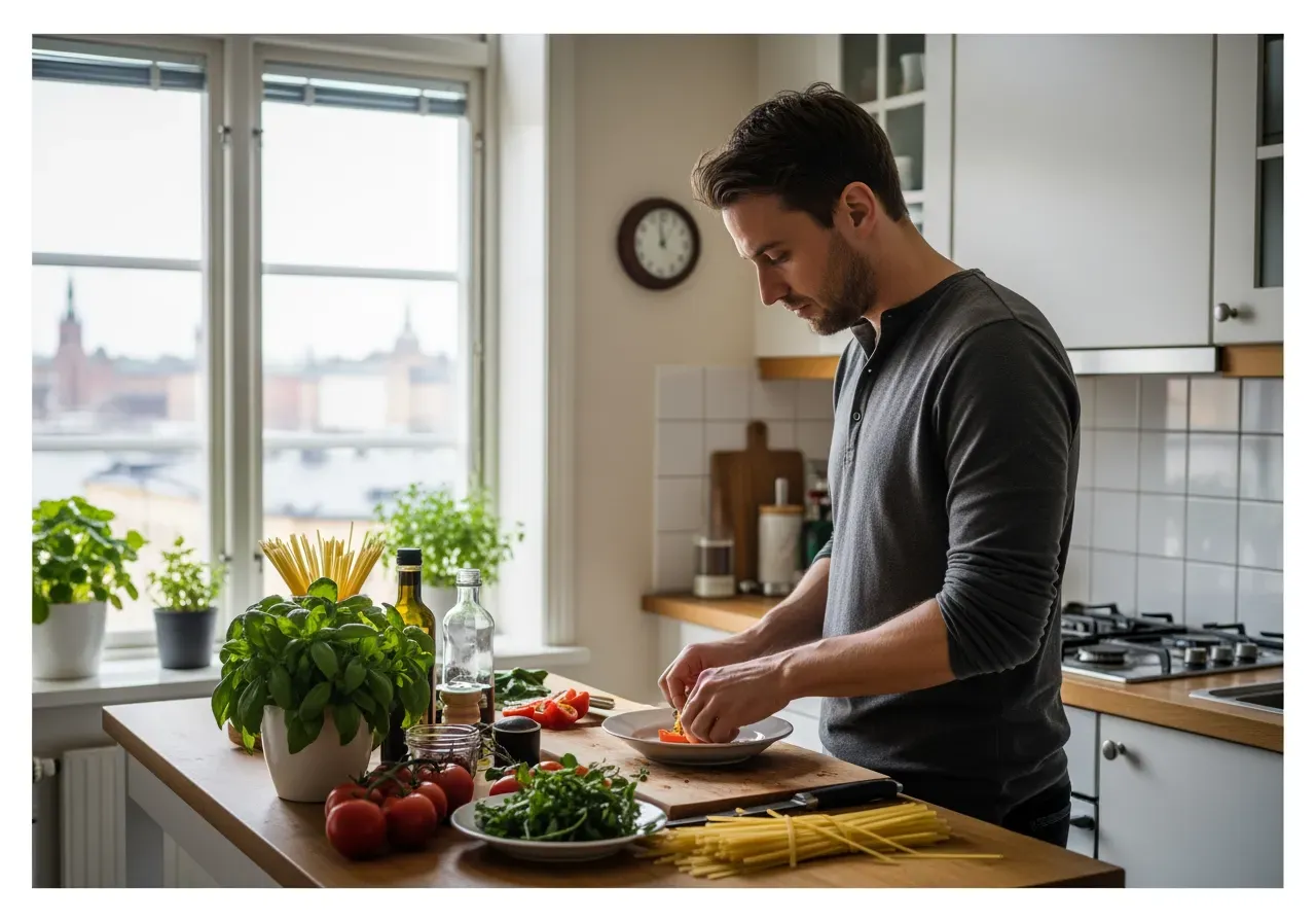 Vegansk italiensk matlagning i Stockholm