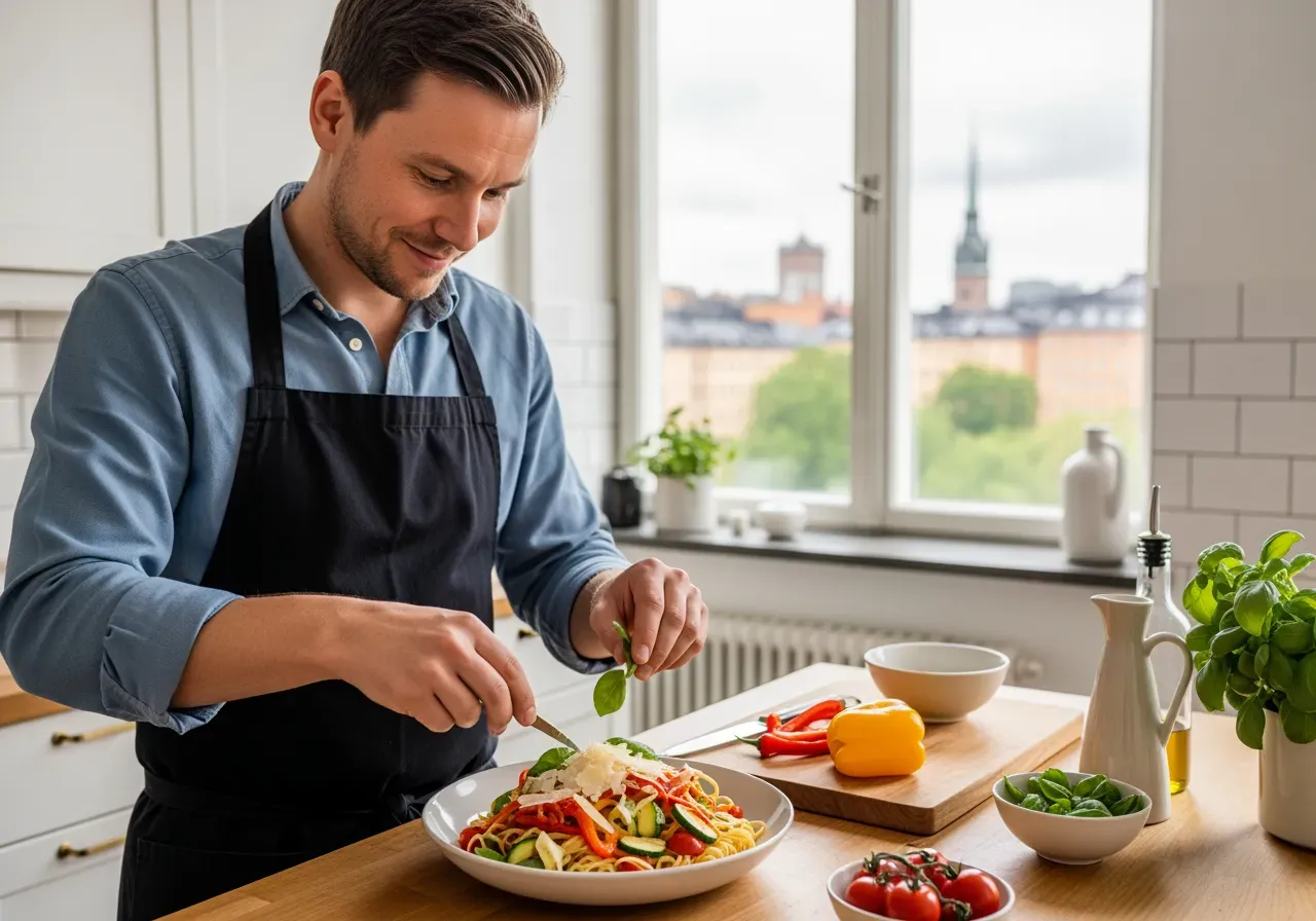 Vegetarisk italiensk matlagning Stockholm