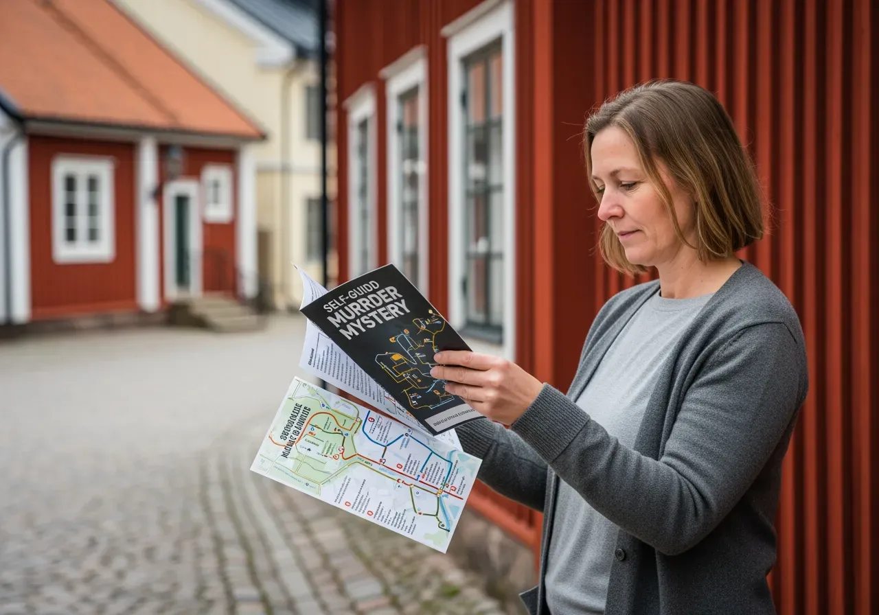 Självguidad mordgåta i Gävle guide