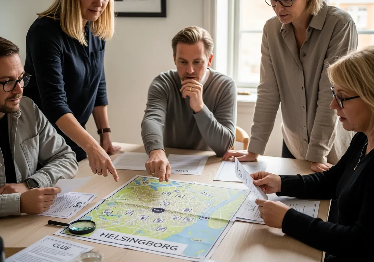 Självguidad mordgåta i Helsingborg för företag