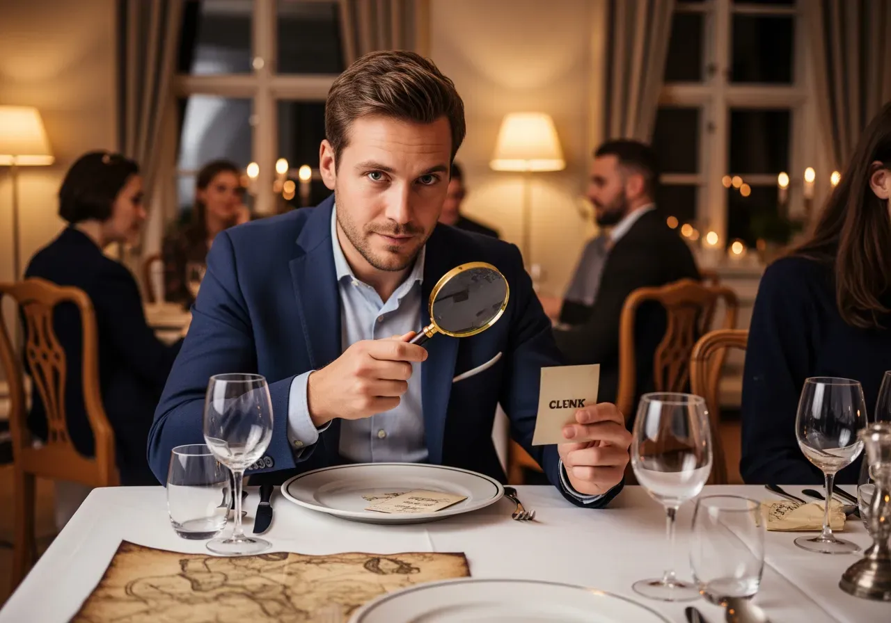 Mordgåta med middag Örebro Nyköping