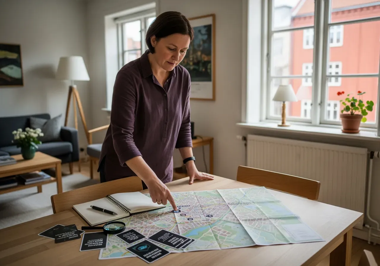 Planera självguidad mordgåta i Helsingborg