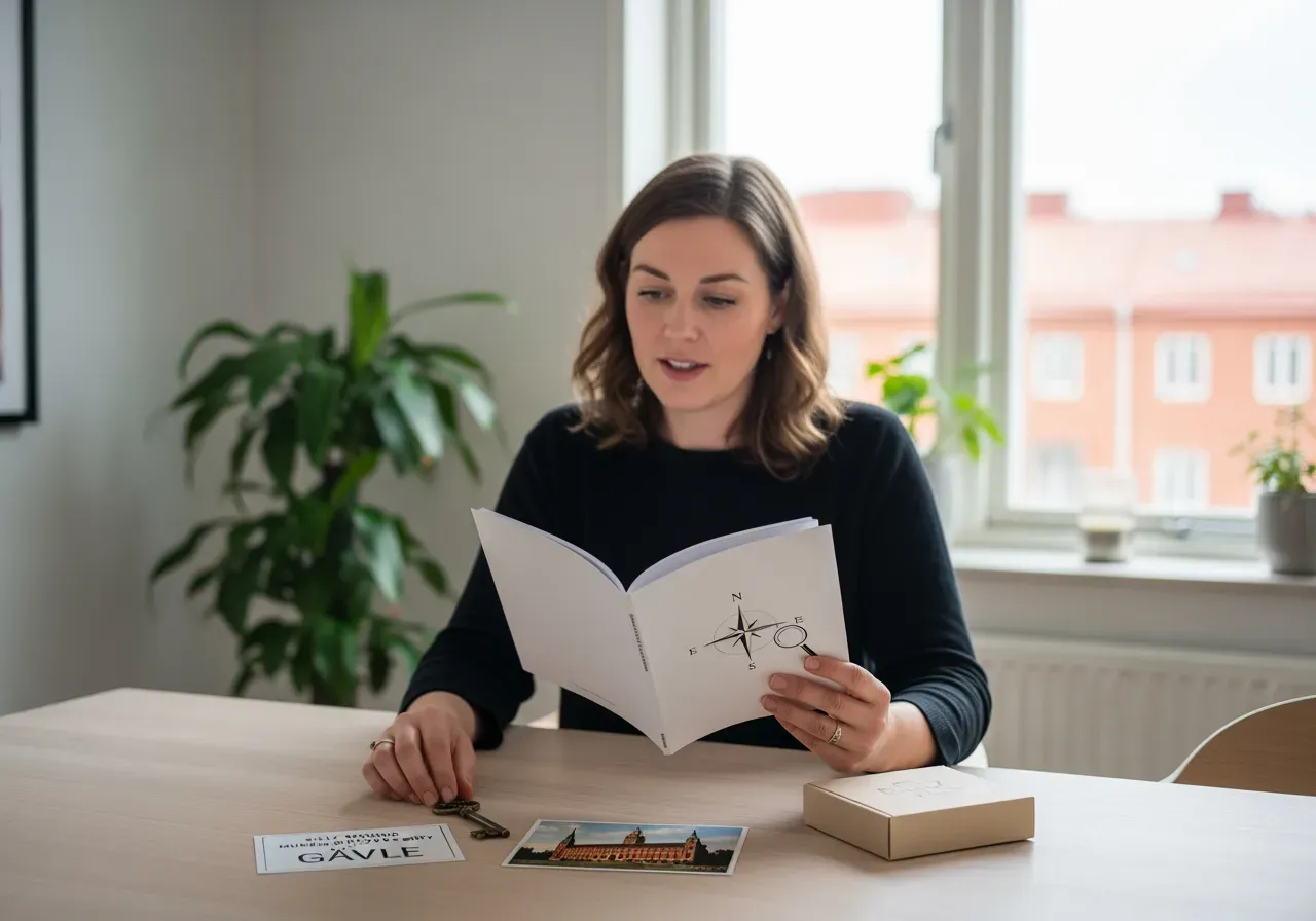 Självguidad mordgåta som present i Gävle