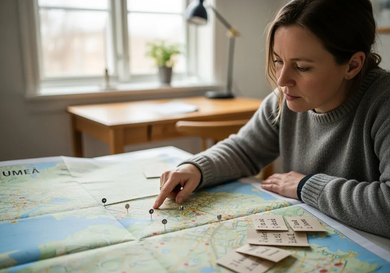 Ruttstrategi för mordgåta i Umeå