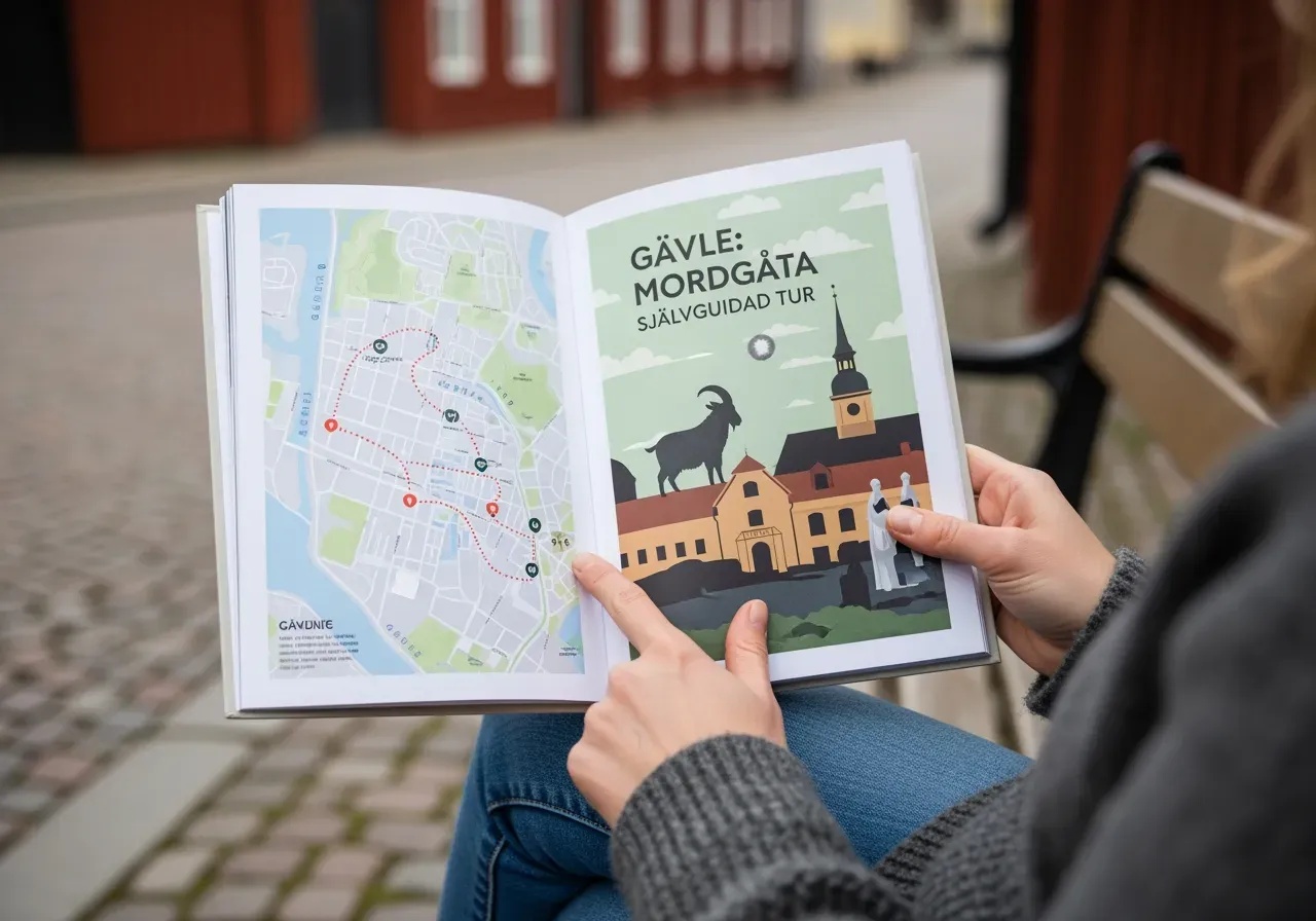 Guide för självguidad mordgåta i Gävle