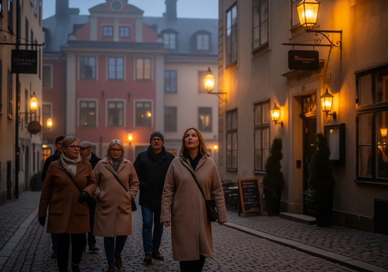 Spökvandring med middag i Stockholm
