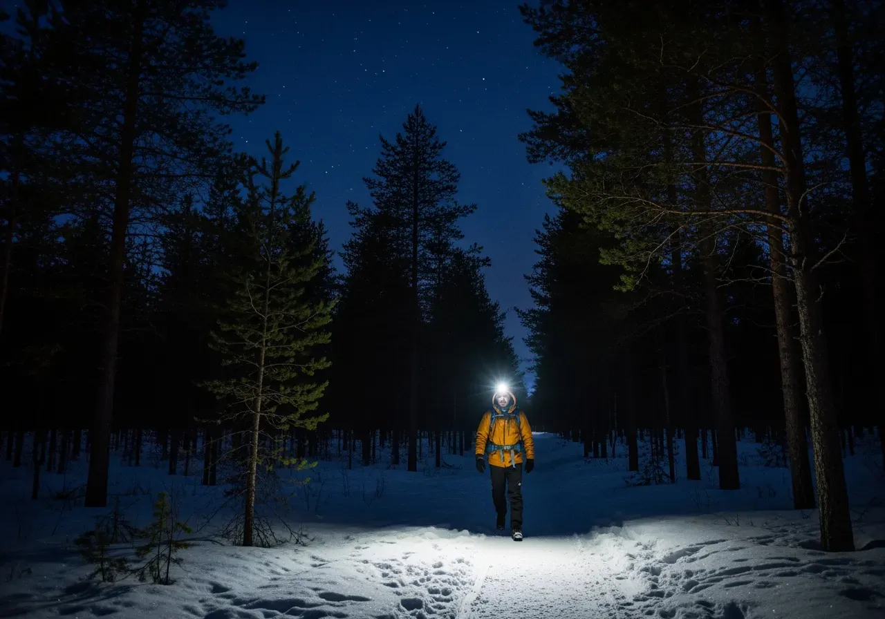 Mörkt och vandring i Umeå