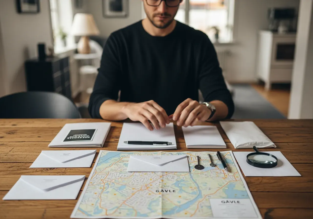 Utrustning för självguidad mordgåta i Gävle