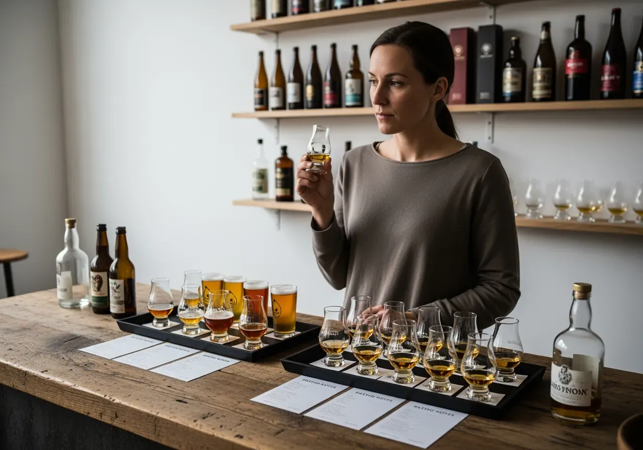 Välja ölprovning eller whiskyprovning