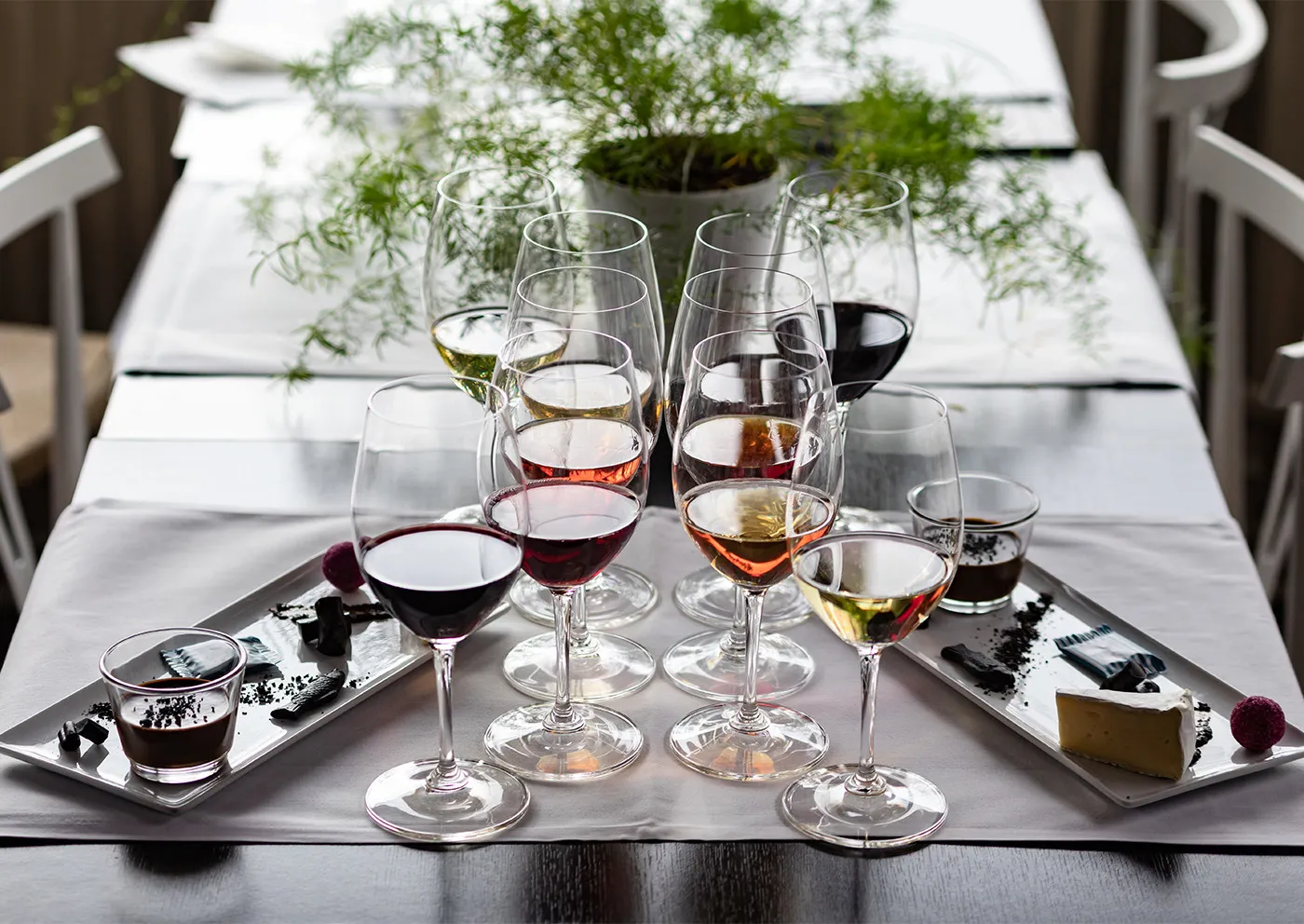 Vin- & lakritsprovning för två