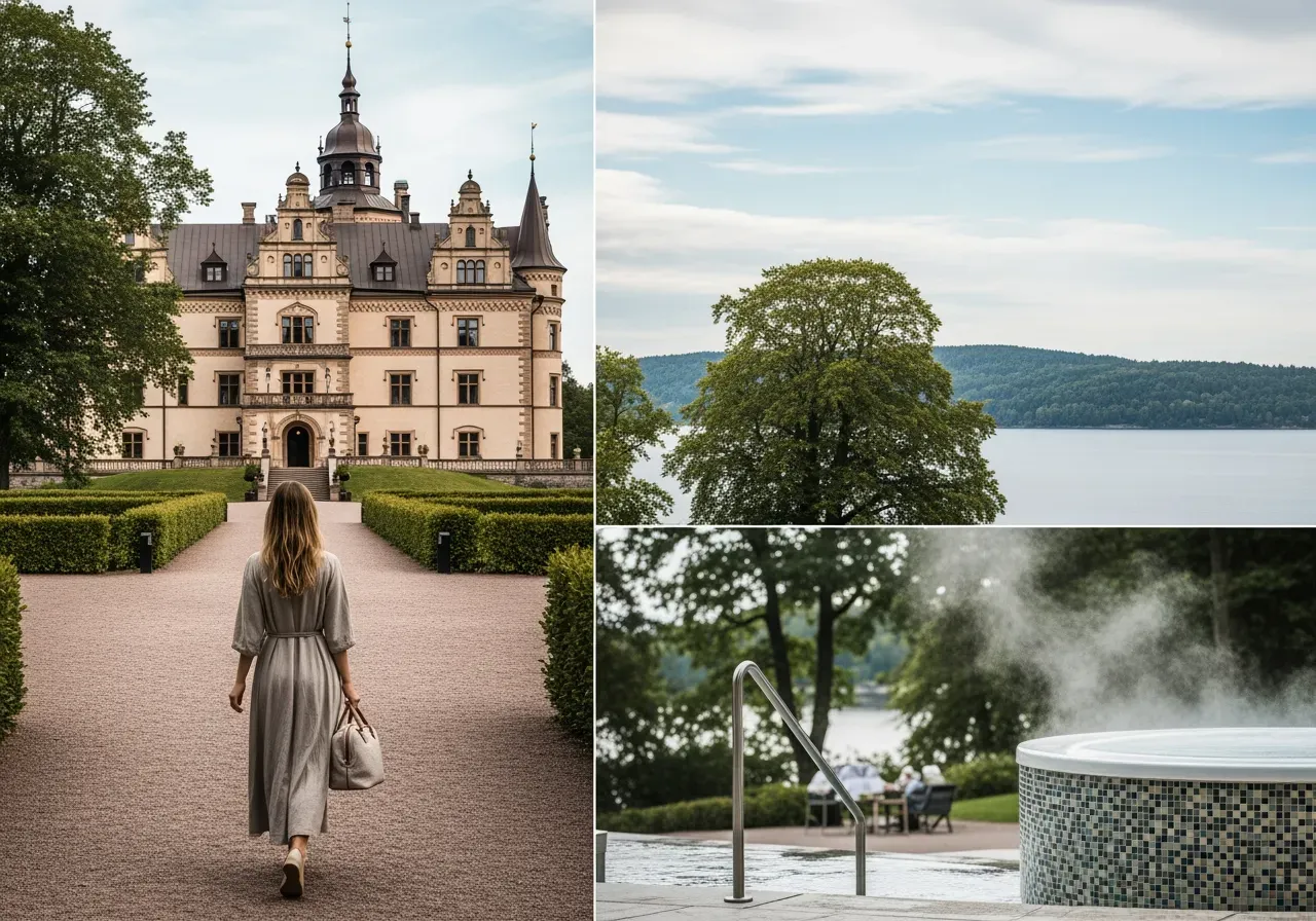 Övernattning med spa på slott och hotell
