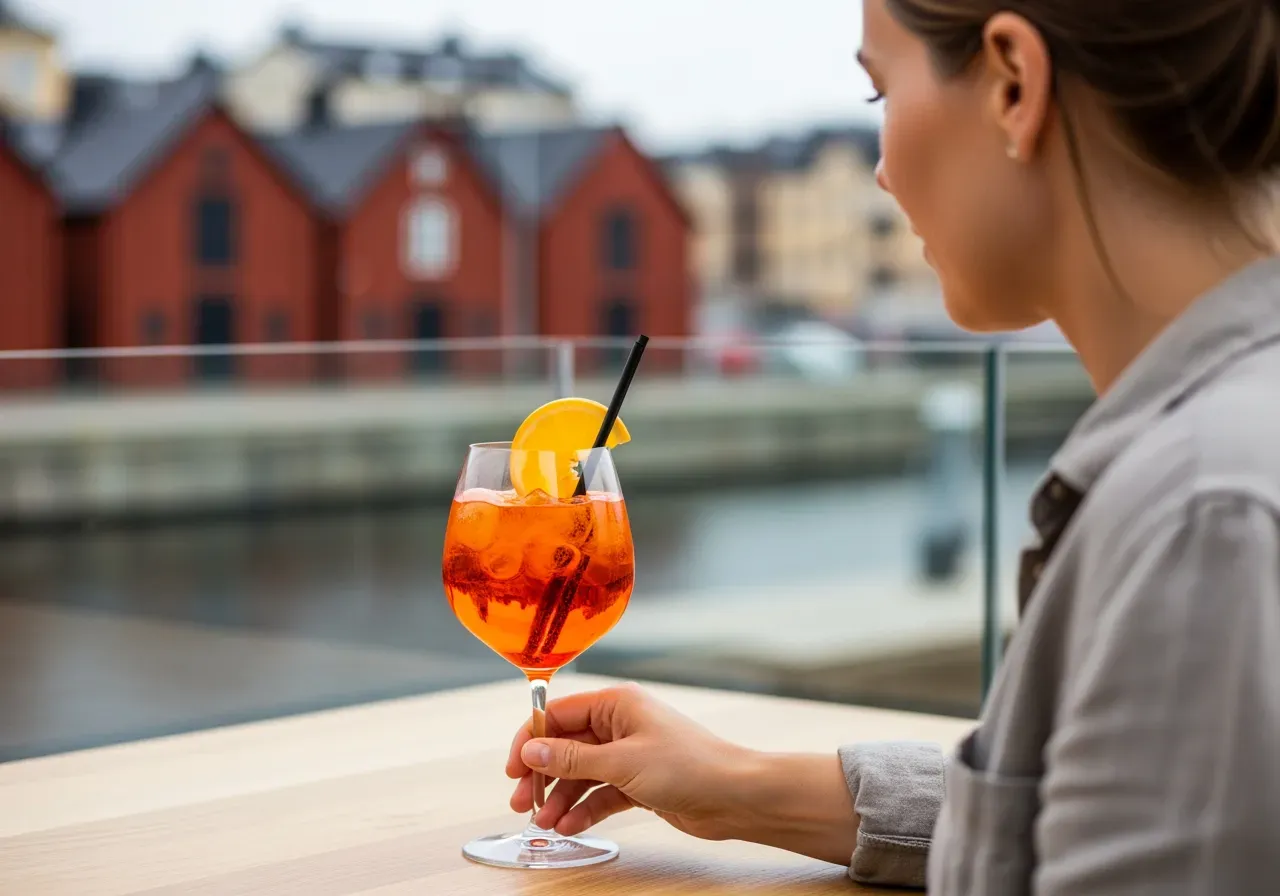 Aperol spritz i Göteborg servering