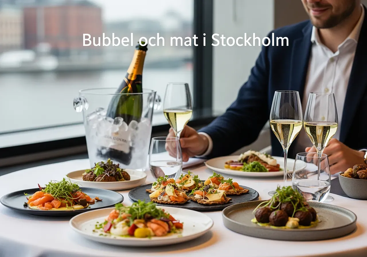 Bubbel och mat i Stockholm