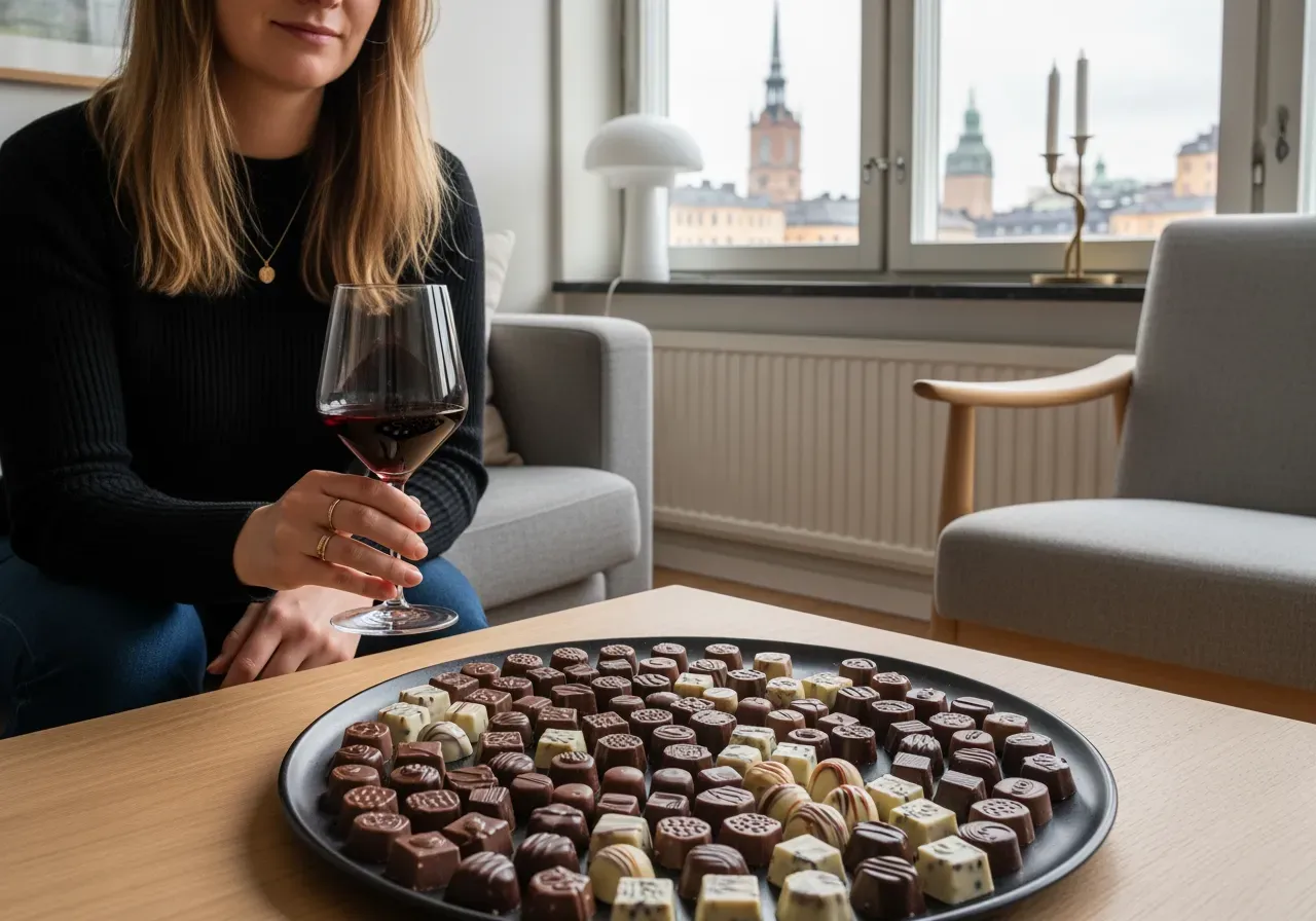 Choklad och vin i Stockholm